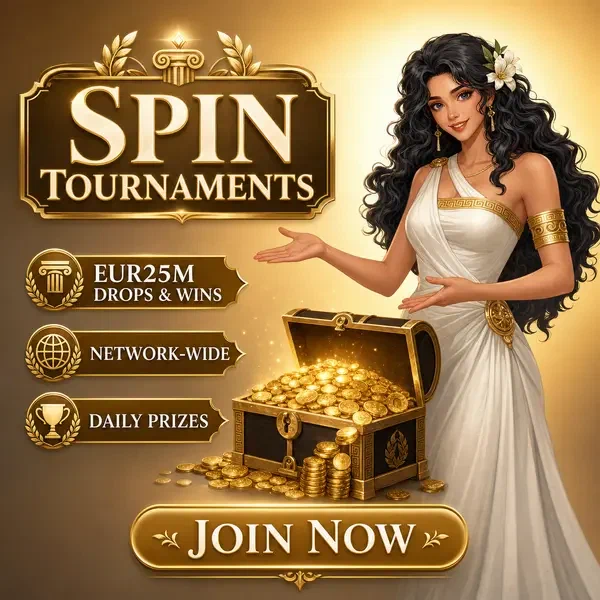 Elegante anfitriona presentando cofre del tesoro de torneo en Sava Spin Casino - gira para ganar en grande