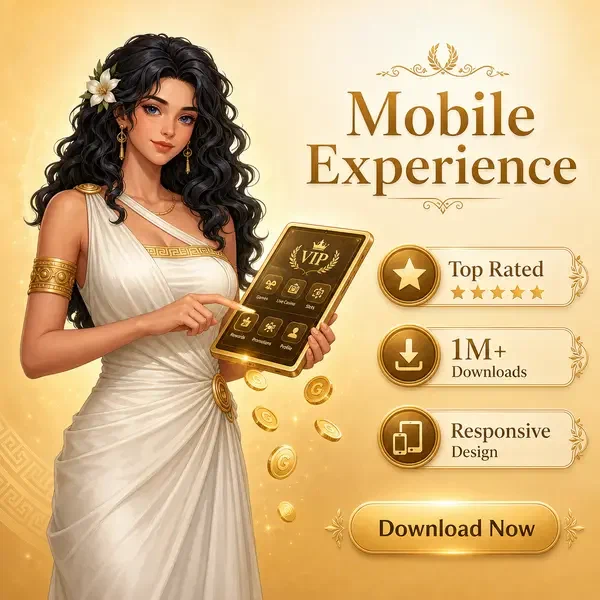 Player enjoying Sava Spin mobile app experience with golden rewards on elegant tablet